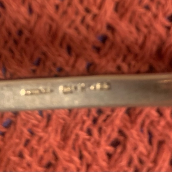 Silver tone bracelet with black accents. Fits small wrist. - Picture 11 of 13